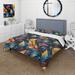 Designart "Artistic Gypsy Boho Pattern" Floral bedding set with shams