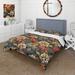 Designart "Urban Multicolor Palette Flowers II" Multicolor Floral bedding set with shams