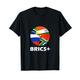 Brics+ Staat Nationen Flaggen Verband Geopolitik Länder T-Shirt