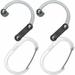 GEAR AID HEROCLIP Carabiner Clip and Hook (Medium) for Camping Backpack and Garage Shade of Gray 2 Pack
