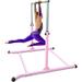 Expandable Pink Gymnastics Kip Bar with Free Foam Pad - Athletic Standard Horizontal Training Bar