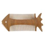 Fish Shape Wood Comb Fish Shape Wood Comb Natural Sandalwood Comb Portable Sandalwood Comb