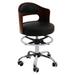 17.7-23.6in Adjustable Height Hydraulic Rolling Swivel Saddle Stool Salon Spa Tattoo Chair W/ Backrest