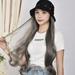 YOHOME Festive Gifts 2023 Clearance Hat Wig One Wig Female Long Curly Hair Big Wave Wig Set Hat Home Decor