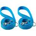 2-Pack Reflective Dog Leash 6ft - Nylon Dog Leashes for Small Dogs Medium Dogs Large Dogs Puppy Cats - 6ft Training Leash with D Ring (Blue 3/4 X 6FT(2-Pack))