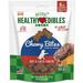 [Pack of 4] Nylabone Natural Healthy Edibles Beef and Cheese Chewy Bites Dog Treats 6 oz