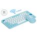 Andoer Wireless Keyboard and Combo 2.4G Ergonomic Compact Silent for Computer and Laptop