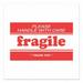 2 x 3 in. Decker Tape Fragile & Please Handle with Care & Thank You Label White & Red