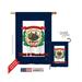 08115 States West Virginia 2-Sided Vertical Impression House Flag - 28 x 40 in.