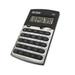 Calculator 10-Digit 2.63 in. x 4.5 in. x .38 in. Black-Silver