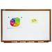 Skilcraft Quartet Magnetic Porcelain Dry Erase Board - White - 36 x 24 in.