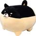 Stuffed Animal Shiba Inu Plush Dog Toy Anime Corgi Kawaii Plush Soft Pillow Plush Toy Gifts for Girl Boy (16 inchï¼Œblack )