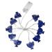 Nomeni Room Decor 10 Led Chanukah Hanukkah String Party Light Decors Candlestick Battery Operated Led for Home Lamp Decorations Candlestick Holders White