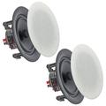 Vaiyer Pair of 6.5 Inch 8 Ohm 200 Watts Frameless Speakers Flush Mount in-Wall in-Ceiling 2-Way Mid Bass Woofer Speakers