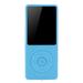 Fangasis Voice Recorder Built-in Speaker MP3/MP4 Player Touch Buttons Portable Music Players 1.8in Screen Lightweight Durable Blue Stand-alone Card Version