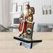 6 x 3 x 3 in. Silent Night Santa Cell Phone Stand Christmas Decor with Wood Mobile Holder Organizer