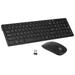 Tomshoo 2.4G Wireless Keyboard and Combo Computer Keyboard for Laptop Smooth Keying Multimedia Shortcut Keys