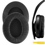 Geekria QuickFit Replacement Ear Pads for Sennheiser HD202 HD202S HD212 HD437 HD447 PX360 HD203 HD212-Pro EH150 EH250 HD62-TV Headphones Earpads Headset Ear Cushion Repair Parts (Black)