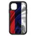 DistinctInk Case for iPhone 15 Pro MAX (6.7 Screen) - OtterBox Defender Custom Black Case - Russia Russian Waving Flag Red Yellow - Show Your Love of Russia