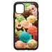 DistinctInk Case for iPhone 12 / 12 PRO (6.1 Screen) - OtterBox Symmetry Custom Black Case - Ice Cream Scoops Cones