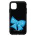 DistinctInk Case for iPhone 11 Pro MAX (6.7 Screen) - OtterBox Symmetry Custom Black Case - Light Blue Black Bow Ribbon - Cartoon Bows / Ribbons