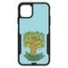 DistinctInk Case for iPhone 13 (6.1 Screen) - OtterBox Commuter Custom Black Case - Fruit of the Spirith - Tree - Yellow Teal