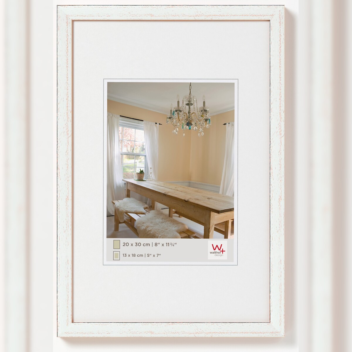 walther + design Peppers Holz Bilderrahmen 13X18 cm SILBER Image