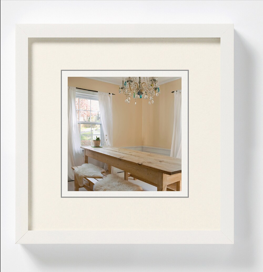 walther + design Peppers Holz Bilderrahmen 20x20 cm POLARWEISS Image