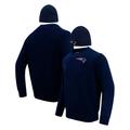 Men's Pro Standard Navy New England Patriots Crewneck Pullover Sweater & Cuffed Knit Hat Box Gift Set
