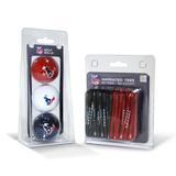 Houston Texans 3-Golf Ball & 50-Golf Tee Set