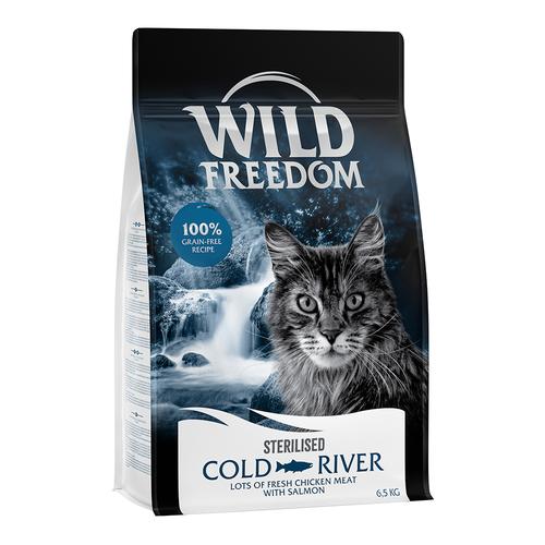 6,5kg Wild Freedom Cold River Sterilised - Lachs getreidefreies Katzenfutter trocken