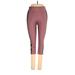 Under Armour Active Pants - Super Low Rise: Burgundy Activewear - Women's Size Small