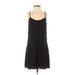 Topshop Casual Dress - Mini: Black Solid Dresses - Women's Size 2