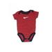 Nike Short Sleeve Onesie: Red Print Bottoms - Size 6 Month