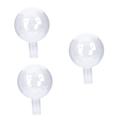 SOLUSTRE 3pcs Bouquet Wrapping Balls Chocolate Holder Case Rose Bouquet Balloon Rose Flower Decor Transparent Bubble Balloon Flower Packing Accessories White Floral Paper Acrylic Luminous