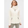 Fleecejacke BENCH. "FINISH" Gr. XXXL (46), weiß (winter white) Damen Jacken Übergangsjacken