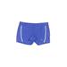 Nike Athletic Shorts: Blue Solid Activewear - Women's Size Small