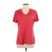 Adidas Active T-Shirt: Red Activewear - Women's Size Large