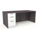 Compel Pivit Casegoods Straight Desk Single Ped in Gray/White | 29.125 H x 60 W x 29.5 D in | Wayfair PIV-DSK-6030-BBF-GA-WHT