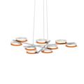 SONNEMAN Light Guide Ring 9 - Light Sputnik Modern Linear LED Chandelier Aluminum Accents Metal in Orange/White/Yellow | Wayfair 2656.03A