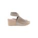 Gentle Souls by Kenneth Cole Wedges: Gray Solid Shoes - Women's Size 10 - Open Toe