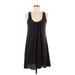DaftBird Casual Dress - Mini: Black Solid Dresses - Women's Size Medium
