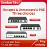 XikeStor 6 porte 2.5G Switch di rete Ethernet semplice L2 gestito e non gestito e PoE con 4 porte