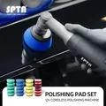 SPTA 1.5 Inch (40mm) / 2 Inch (50mm) Sponge Pad Set for 12V Cordless Polishing Machine Dual Action