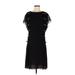 Nina Ricci Casual Dress - A-Line: Black Solid Dresses - Women's Size 8