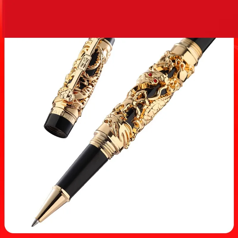 Jinhao The Latest Design Dragon And Phoenix Golden Rollerball Pen Hochwertige, heiß verkaufte Luxus-Schreibgeschenkstifte Image