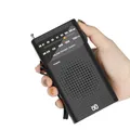 Full Band Mini AM FM Radio Portable Radio 2 AA Batteries For Running Camping Travel Analog Radio