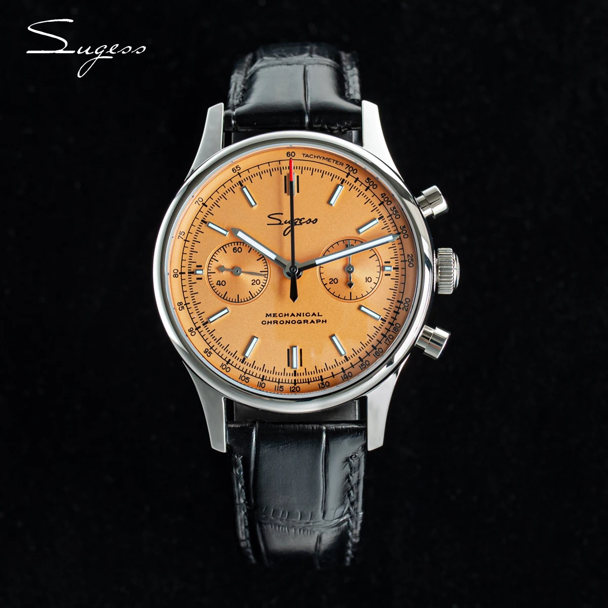 Sugess 40mm 1963 Piloten uhr von Herren Chronograph Saphir Herkunft st1901 Uhrwerk mechanische Armbanduhren wasserdicht Farben Geschenk Image