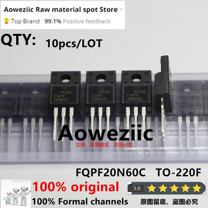 Aoweziic 100 % beste Qualität FQPF20N60C FQPF20N60 20N60C TO-220F MOSFET 20A 600 V (Taiwanischer Hersteller) Image