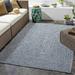 Mark&Day Outdoor Area Rugs 2x3 Cuijk Cottage Indoor/Outdoor Dark Blue Area Rug (2 x 3 )